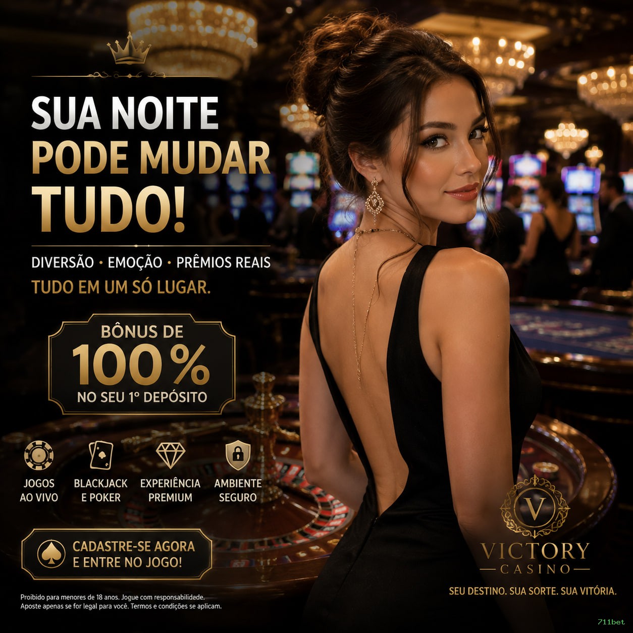 Imagem promocional de todos os jogos da 711bet
